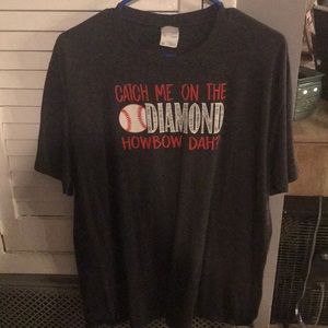 Catch me on the diamond baseball T-shirt
